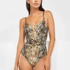 Maryan Mehlhorn Serpent Underwired Ring Front Swimsuit - Python New