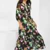 Maryan Mehlhorn Siciliana Maxi Kaftan - Black-Brights Discount
