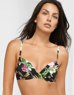 Maryan Mehlhorn Siciliana Underwired Moulded Bikini Top - Black-Brights Sale