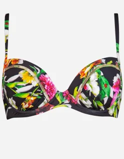 Maryan Mehlhorn Siciliana Underwired Moulded Bikini Top - Black-Brights Sale