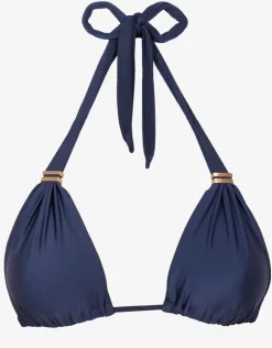 ViX Paula Hermanny Signature Bia Tube Bikini Top - Navy New
