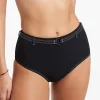 Jets Signature High Waist Bikini Pant - Black Clearance