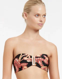Jets Silk Road Bandeau Bikini Top - Black Online