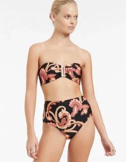 Jets Silk Road Bandeau Bikini Top - Black Online
