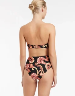 Jets Silk Road Bandeau Bikini Top - Black Online