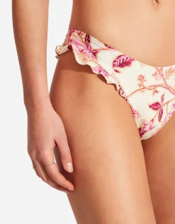 Seafolly Silk Road High Cut Rio Bikini Pant - Pink Clearance