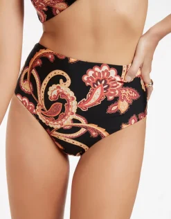 Jets Silk Road High Waist Bikini Pant - Black Best