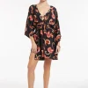 Jets Silk Road Wide Sleeve Kaftan - Black Fashion