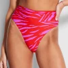 Seafolly Skin Deep Roll Top Rio Bikini Pant - Mandarin Red Hot