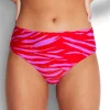 Seafolly Skin Deep Wide Side Retro Bikini Pant - Mandarin Red Outlet