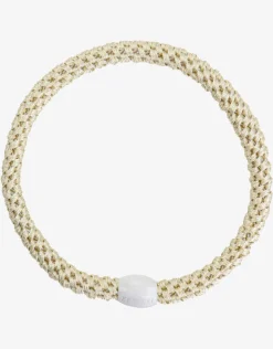 Kknekki Slim Hair Tie - Ivory Hot