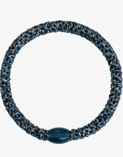 Kknekki Slim Hair Tie - Navy Glitter New