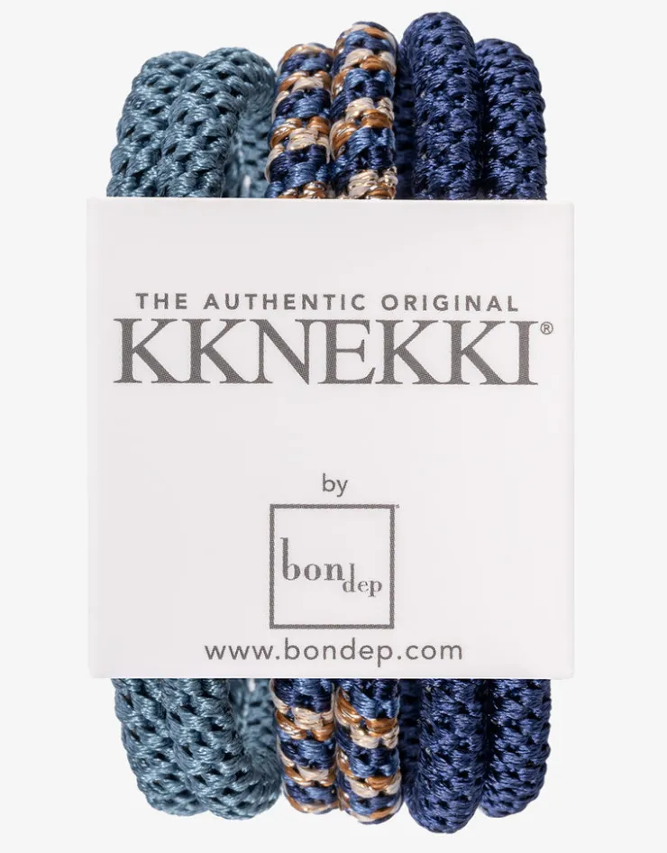 Kknekki Slim Hair Tie Bundle - Blues Best