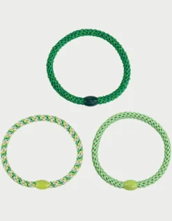 Kknekki Slim Hair Tie Bundle - Greens Sale