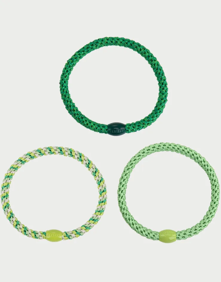 Kknekki Slim Hair Tie Bundle - Greens Sale