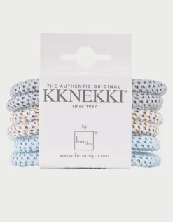 Kknekki Slim Hair Tie Bundle - Pale Pastel Blues Discount