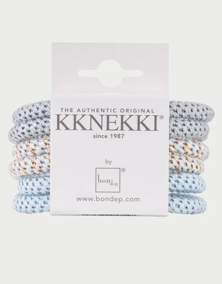 Kknekki Slim Hair Tie Bundle - Pale Pastel Blues Discount