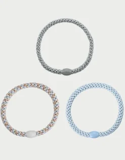 Kknekki Slim Hair Tie Bundle - Pale Pastel Blues Discount