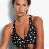 Seafolly Soft Spot F Cup Bikini Top - Black Sale