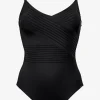 Maryan Mehlhorn Softline Wrap Swimsuit - Black Best