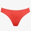 Watercult Solid Crush Ring Side Bikini Pant - Fiery Coral Online