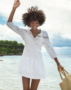 Heidi Klein Solta Broderie Anglaise Dress - White Sale