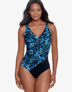 Miraclesuit Sophisticat Oceanus Swimsuit - Blue Animal Sale