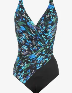 Miraclesuit Sophisticat Oceanus Swimsuit - Blue Animal Sale