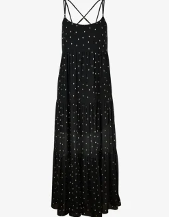 Watercult Soul Spots Strappy Maxi Dress - Black Online