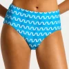 Seafolly Soundwave High Waist Bikini Pant - Turquoise New