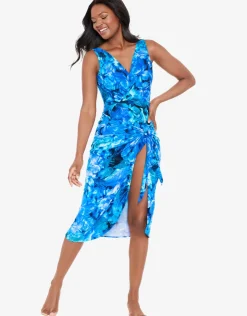 Miraclesuit Sous Marine Sarong - Blue Hot