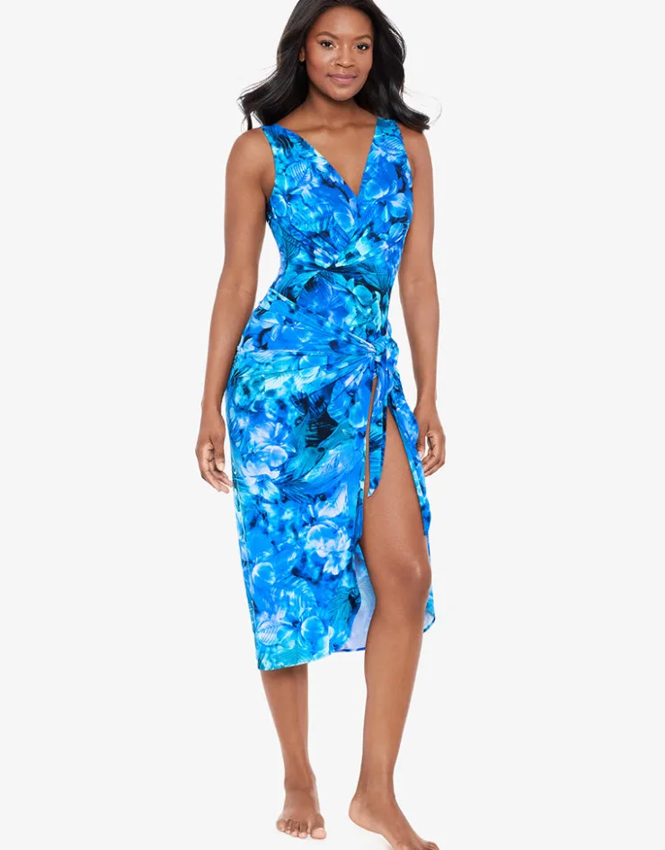 Miraclesuit Sous Marine Sarong - Blue Hot