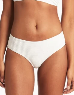 Sea Level Spinnaker Mid Bikini Pant - White Discount