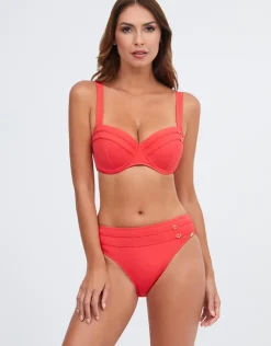 Nuria Ferrer Stella Balcony Bikini Top - Coral Clearance