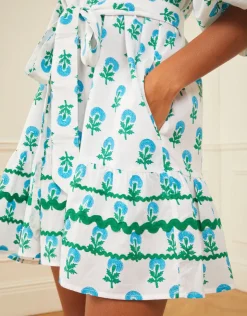 Pink City Prints Stella Dress - Aqua Marigold Clearance