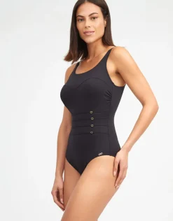 Nuria Ferrer Stella High Front Swimsuit - Black Fashion