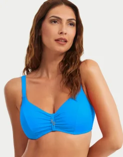 Nuria Ferrer Stella Underwired Bikini Top - Blue Online