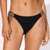 Maryan Mehlhorn Stratum Double Strap Bikini Pant - Black Sand Clearance