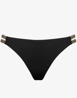 Maryan Mehlhorn Stratum Double Strap Bikini Pant - Black Sand Clearance