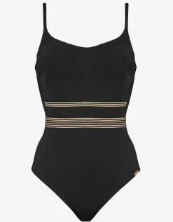 Maryan Mehlhorn Stratum Underwired Swimsuit - Black Sand Clearance