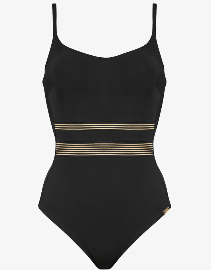 Maryan Mehlhorn Stratum Underwired Swimsuit - Black Sand Clearance