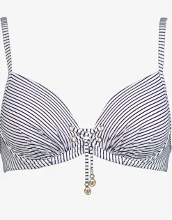 Watercult Strawberry Kiss Underwired Bikini Top - White Night Blue Hot