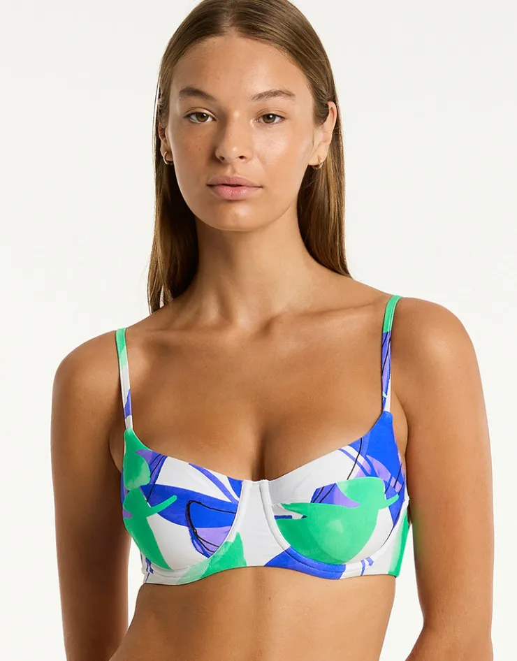 Sea Level Sublime Balconette Bra Bikini Top - Cobalt Hot