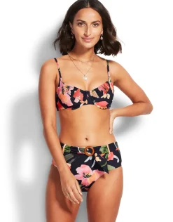 Seafolly Summer Memoirs Underwired Bikini Top - Indigo Best
