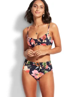Seafolly Summer Memoirs Underwired Bikini Top - Indigo Best