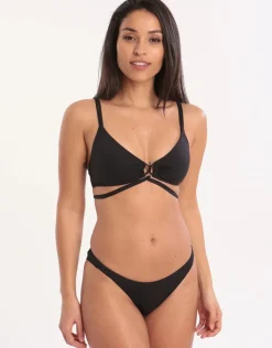 Watercult Summer Solids Bikini Bottom - Black Discount