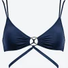 Watercult Summer Solids Cross Front Bikini Top - Deep Ink Fashion