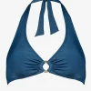 Watercult Summer Solids Halter Bikini Top - Indian Ink Discount