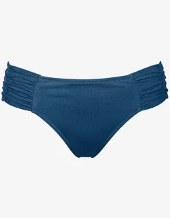 Watercult Summer Solids Ruched Side Bikini Bottom - Indian Ink Outlet