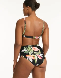 Sea Level Sundown High Waist Gathered Side Bikini Pant Best